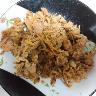 豚肉と葉生姜の炒め物